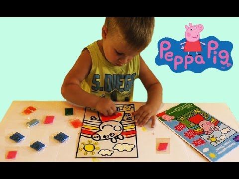 ★ СВИНКА ПЕППА Картина из Песка. Распаковка Набора. Peppa Pig Sand Paintings Unpacking