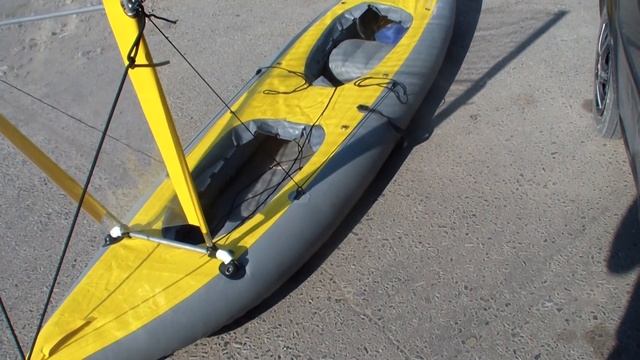 Парус для байдарок и каяков Waterestyle "Гавайский". Вспомогательный легкий байдарочный парус.