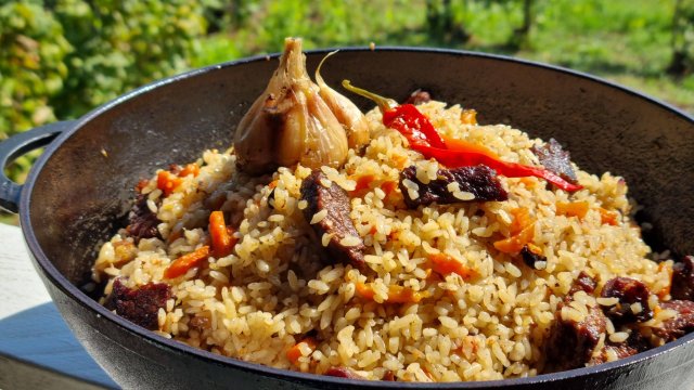 Плов с говядиной