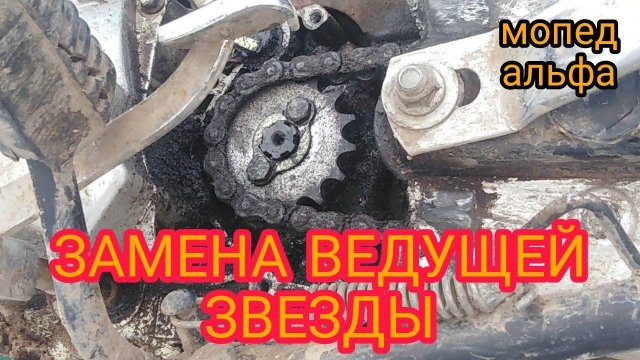 Как поменять ведущую звезду? | мопед альфа