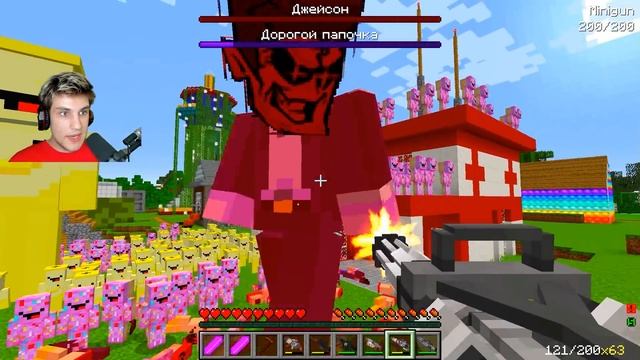 1000 БАНАНЧИКОВ И ПОНЧИКОВ ПРОТИВ 1000 ПЕРСОНАЖЕЙ ИЗ Friday Night Funki В МАЙНКРАФТ