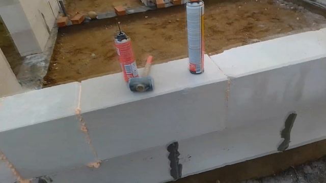 На клей-пену БАНЮ собираю! Баня 6 на 4 из Газобетона.