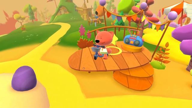 Мультик про мимишки. Кеша, Тучка, Лисичка и Цыпа весело играют!