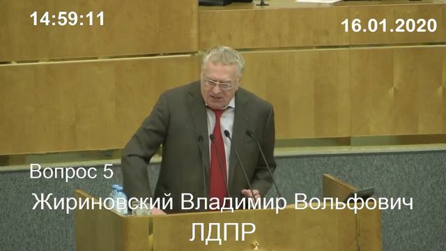 Жириновский о Мишустине (16.07.2020)