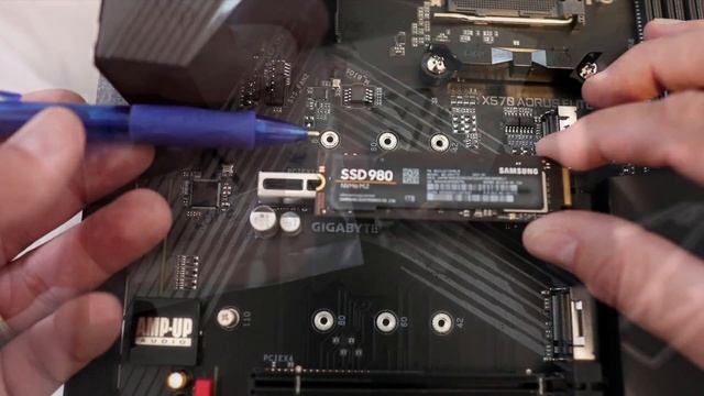 How to Install an NVME SSD on a Gigabyte X570 Aorus Elite WiFi Motherboard