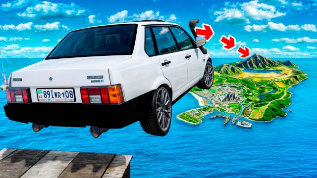 КАК ДАЛЕКО ЧИТ ТАЧКА УЛЕТИТ С ОГРОМНОГО ТРАМПЛИНА В ГТА 5 МОДЫ? ОБЗОР МОДА В GTA 5