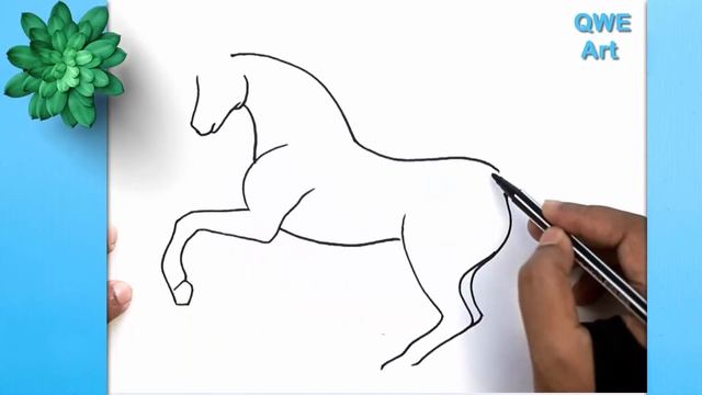 How to Draw a Horse ? Horse Drawing Easy