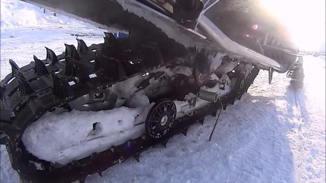 Скребки ( Scratches) для снегоходов в работе.