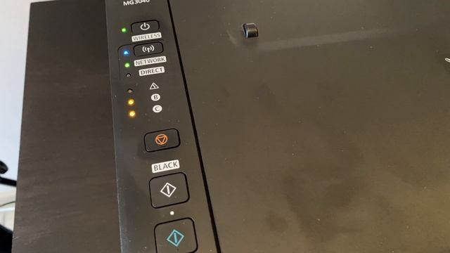 Canon MG3040 не печатает моргает и мигает индикатор B и C