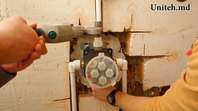 Установка смесителя скрытого монтажа НА Пальцах.