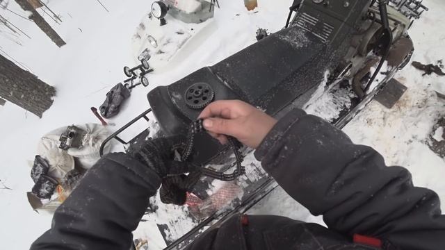 Ремонт снегохода обрыв цепи редуктора Бурана АДЕ