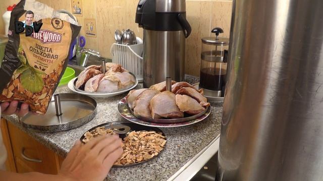Горячее копчение куриного бедра в домашних условиях | Коптильня горячего копчения