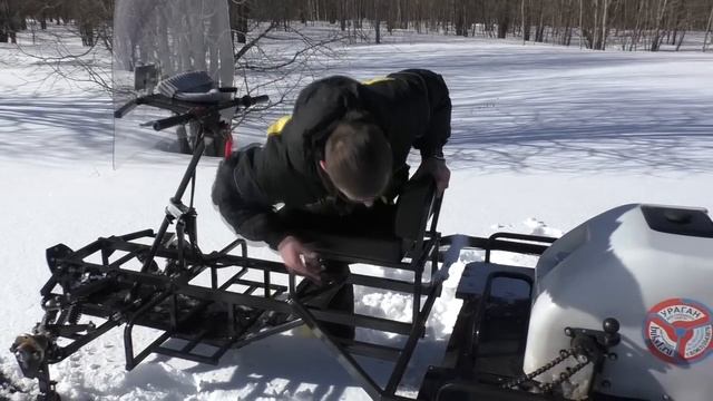 Знакомьтесь - Мотобуксировщик Ураган Медведь!