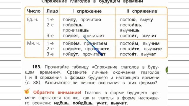 Упражнение 183 - Русский язык 4 класс (Канакина, Горецкий) Часть