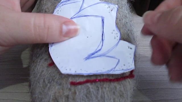 Фелтинг. Набиваем рисунок на валенки Часть 1