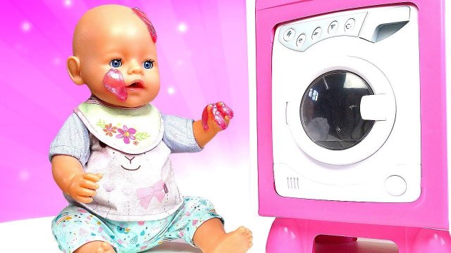 Смешные видео куклы - Большая стирка для БЕБИ БОН! - Весёлые игры Как Мама с Baby Born