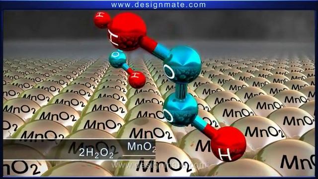 Получение кислорода из пероксида водорода.
