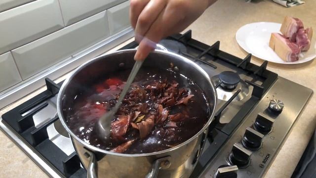 Лучший рецепт! Сало в луковой шелухе.