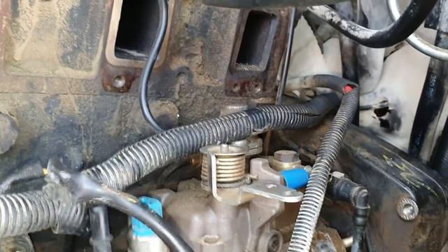 #0132  замена тнвд на JCB 3cx.