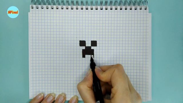Как нарисовать по клеточкам КРИПЕРА ИЗ МАЙНКРАФТ #pixelart #92 КРИПЕР minecraft creeper