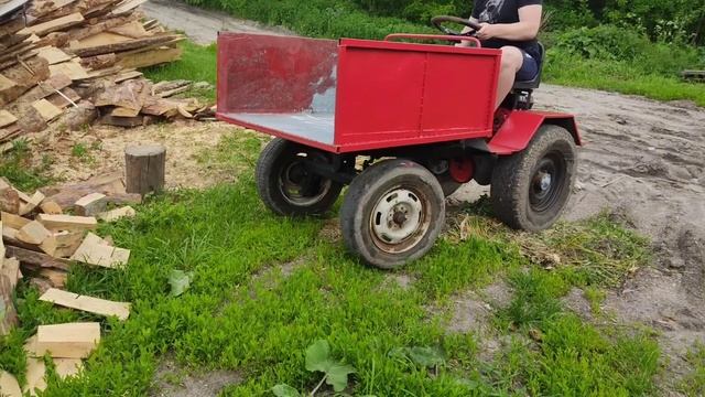 Самодельный мини Т 16 в работе