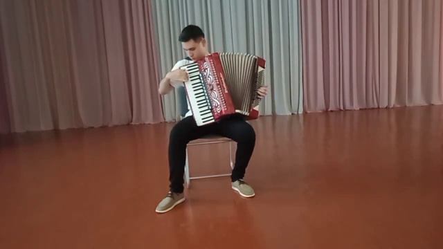 Ф.Бургмюллер Этюд до мажор на аккордеоне