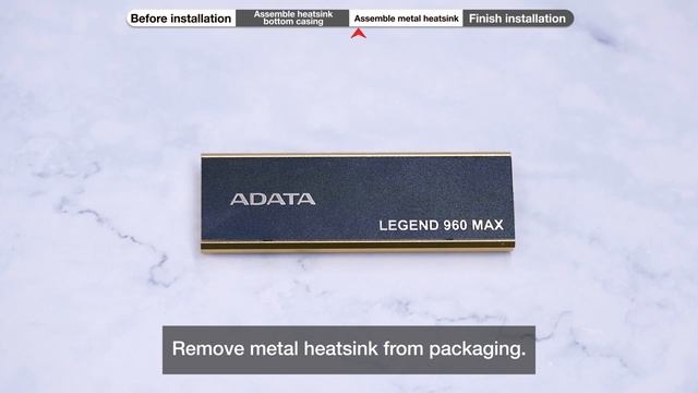 LEGEND 960 MAX SSD heatsink installation tutorial