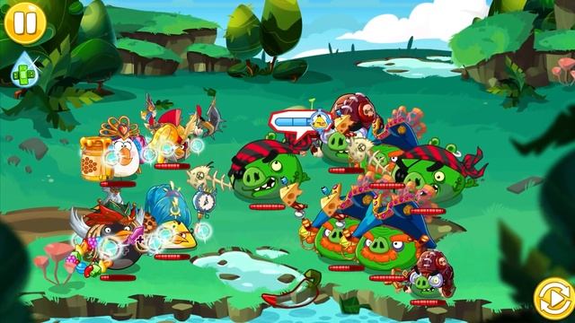 Финал Энгри Бердс ЭПИК #182 Кид и Последний БОСС капитан Снор с пещеры Angry Birds Epic на крутилки