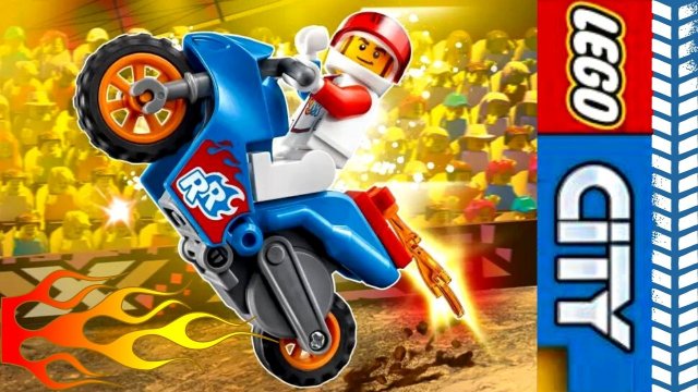 LEGO City 60298 Реактивный трюковый мотоцикл Обзор набора лего сити
