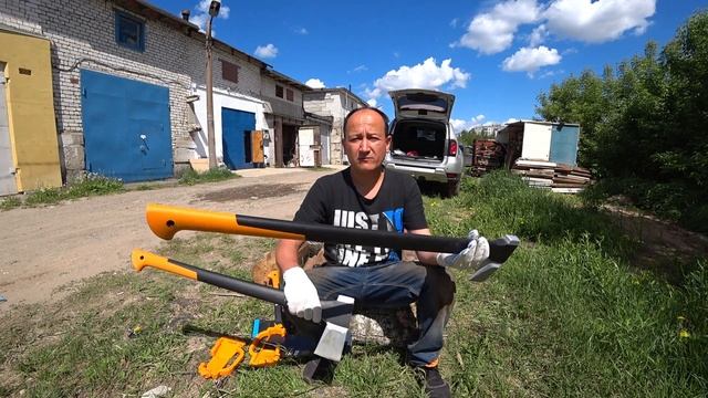 Топор-Колун Fiskars X11,X25,X27,обзор,тест