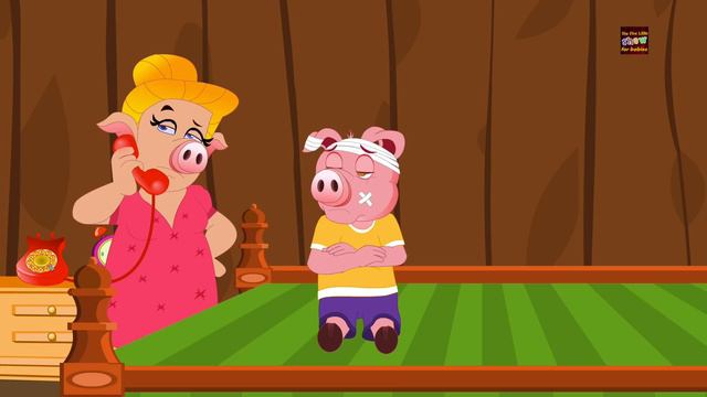 1 five little piggies jumping on the bed nursery rhymes kids songs baby videos