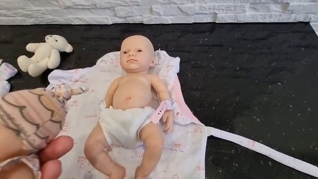 обзор куклы,силиконовая кукла с Алиэкспрес, мини реборн, minireborn