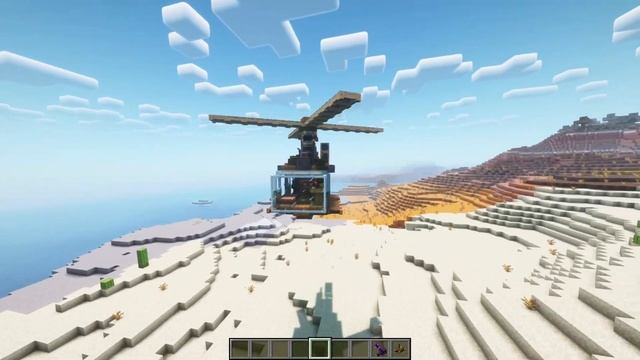 Stable Single-Rotor Helicopter in Minecraft | Valkyrien Skies: Clockwork