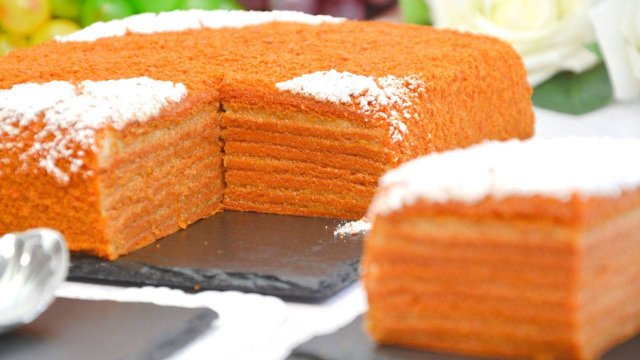 Постный "Медовик" 🍯 – Без яиц, молока и масла! Но такой вкусный, что не отличить от классики! 😋