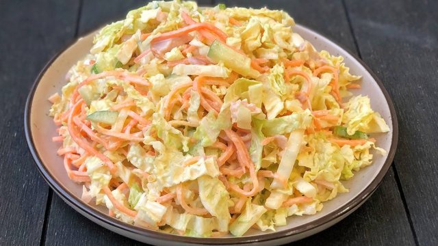 🎄🎄Обалденный Салат из пекинской капусты на Новый Год. Для этого салата не нужно НИЧЕГО ВАРИТЬ!!!!