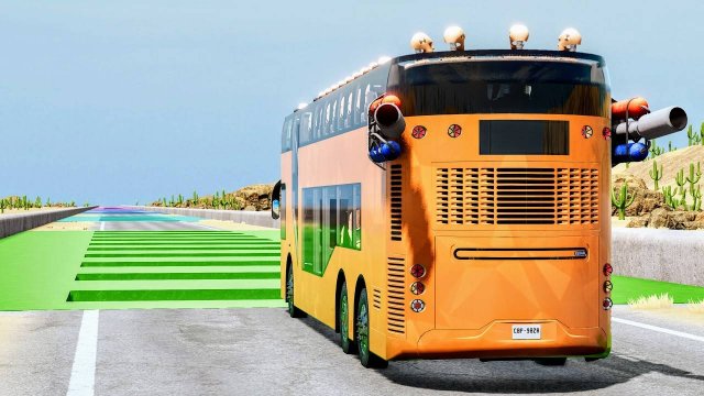 Сумасшедшие автобусные аварии - Лучшее  – BeamNG Drive