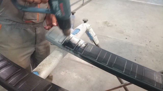 Восстановление пластика феном