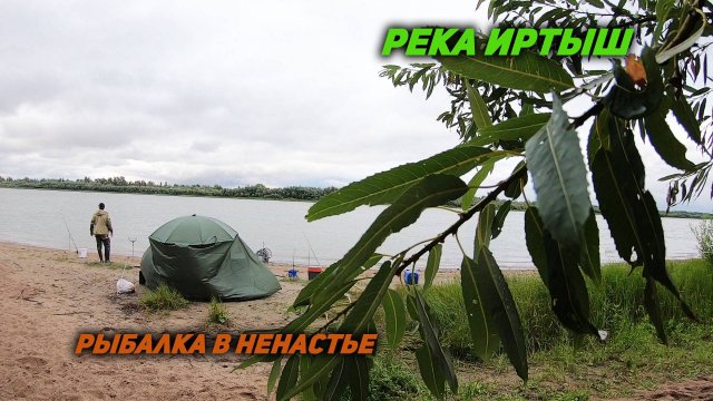 Фидер на реке Иртыш. Рыбалка в Омской области.