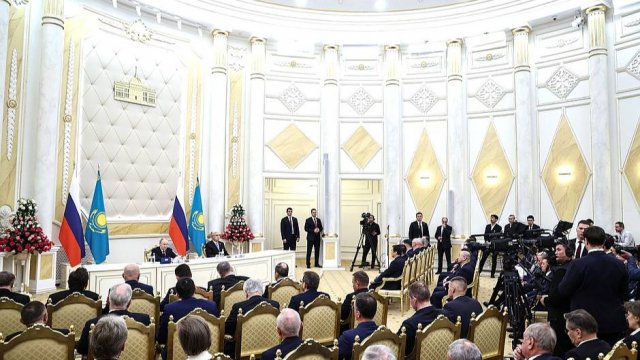 Президенты России и Казахстана сделали заявления для СМИ