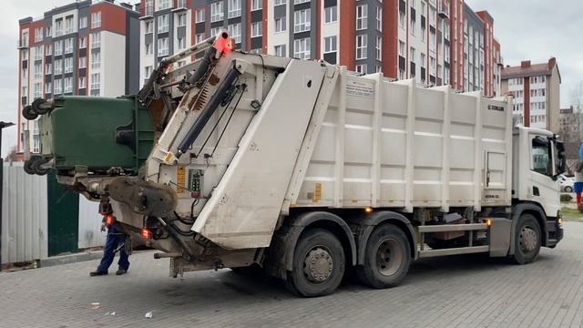 #мусоровоз #trashtruck #техника #мусор #контейнер #trash #truck #спецтехника