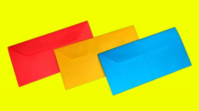 Как сделать конверт из бумаги (оригами конверт)