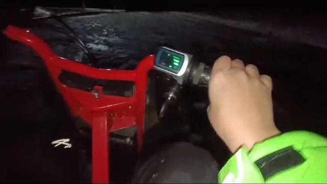 Катаемся с другом на дрифт карте зимой)