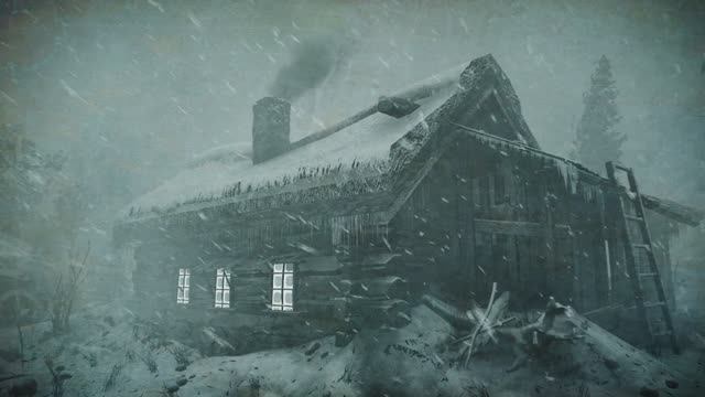 Звуки сильной метели и завывания ветра | Ночная метель | Зимняя атмосфера для сна и отдыха