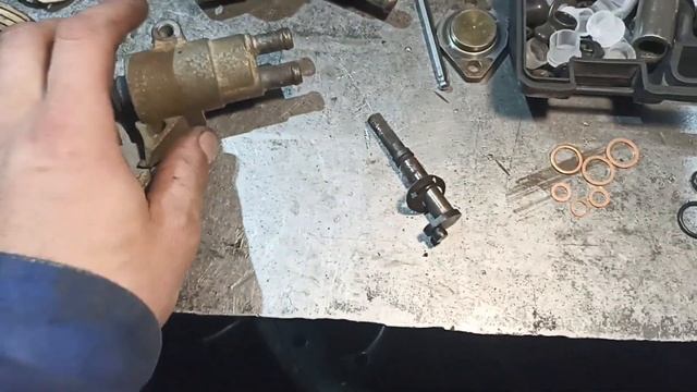 Течет саляра по валу автомата прогрева ТНВД Denso. Второе колечко,плюсы и минусы его установки.