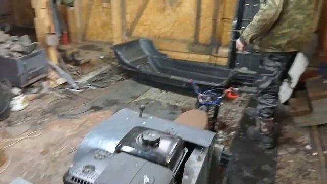 Самоделки для тайги. Мотобуксировщик, доработка.