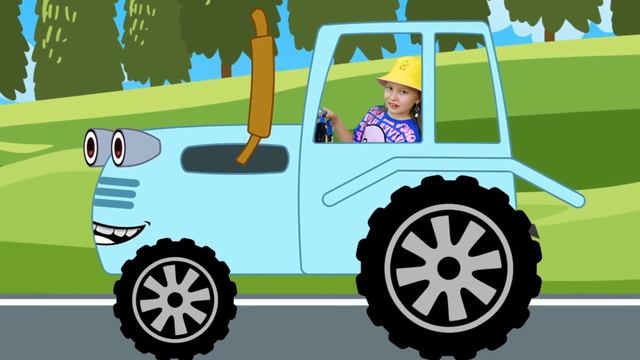 Синий трактор - песенка про тракторы и тракторёнок.