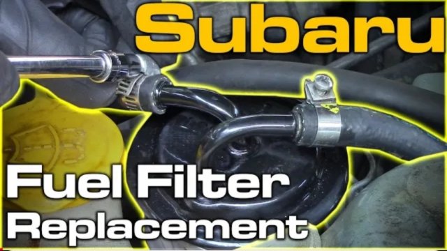 Замена топливного фильтра Subaru
