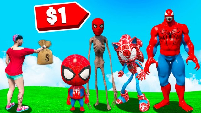 Я КУПИЛ ВСЕХ ЧЕЛОВЕКОВ ПАУКОВ ЗА $1 в ГТА 5 ОНЛАЙН (GTA 5 ONLINE)