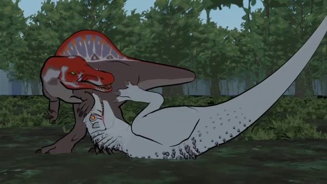 спинозавр против индоминуса