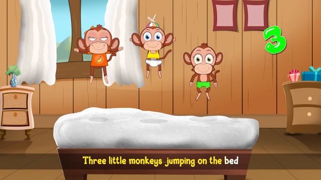 Five Little Monkeys Jumping On The Bed | Nursery Rhymes & Kids Songs I BumCheek TV
